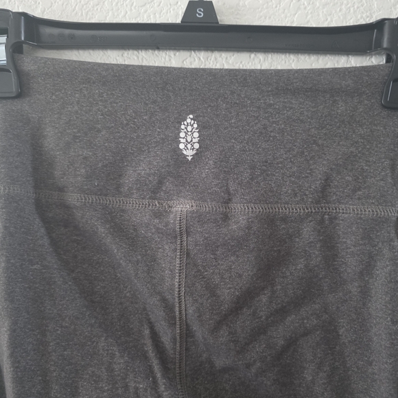 Free People Movement Full Length Leggings S Gray Braided Weave Side - Picture 7 of 11